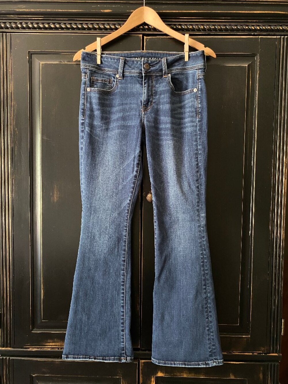 AMERICAN EAGLE Kick Boot Jeans | Super Stretch | Women's Size: 8 Short